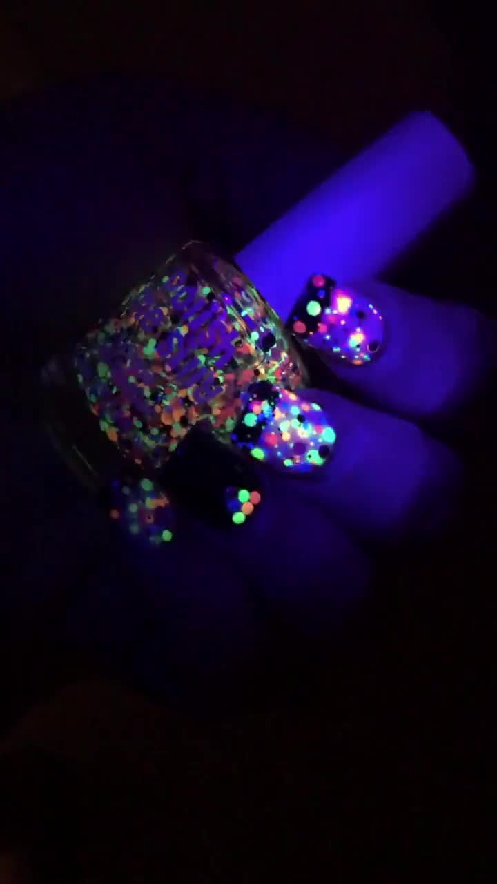 Taste The Rainbow Blacklight Confetti Glitter 0.5oz