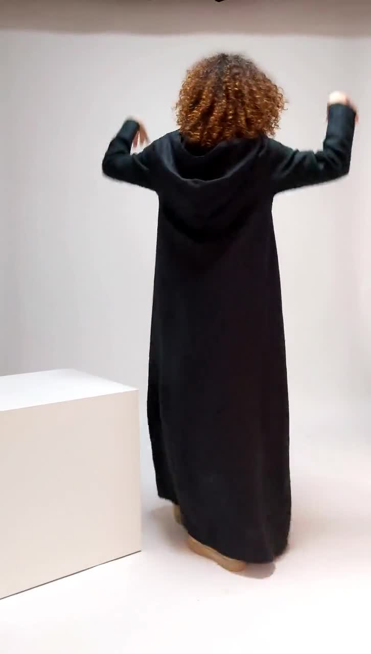 Lumignon ルミニョン LL hooded long dress S Dressnu Women's Dresses Hooded Hollow Backless Long Dress