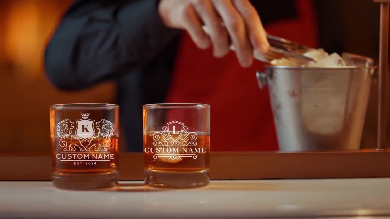 Custom Whiskey Glasses Personalized I Like Ya And I Want Ya