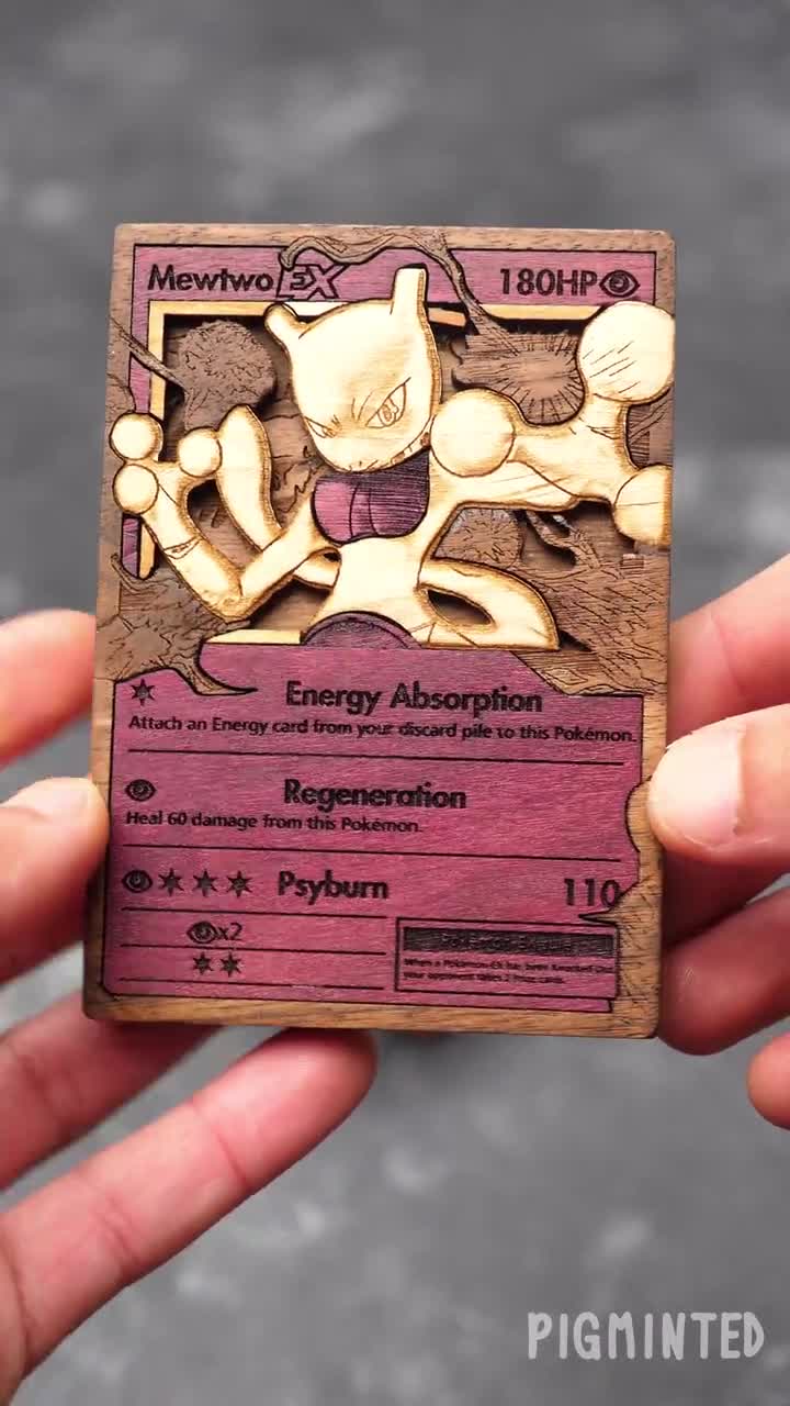 Custom Wooden Pokemon Cards Custom Wooden Pokemon Cards