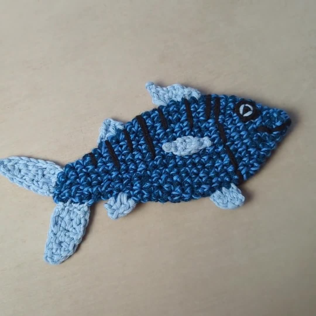 かぎ針編みの魚のパターン：あみぐるみおもちゃ（PDFパターン） - Etsy