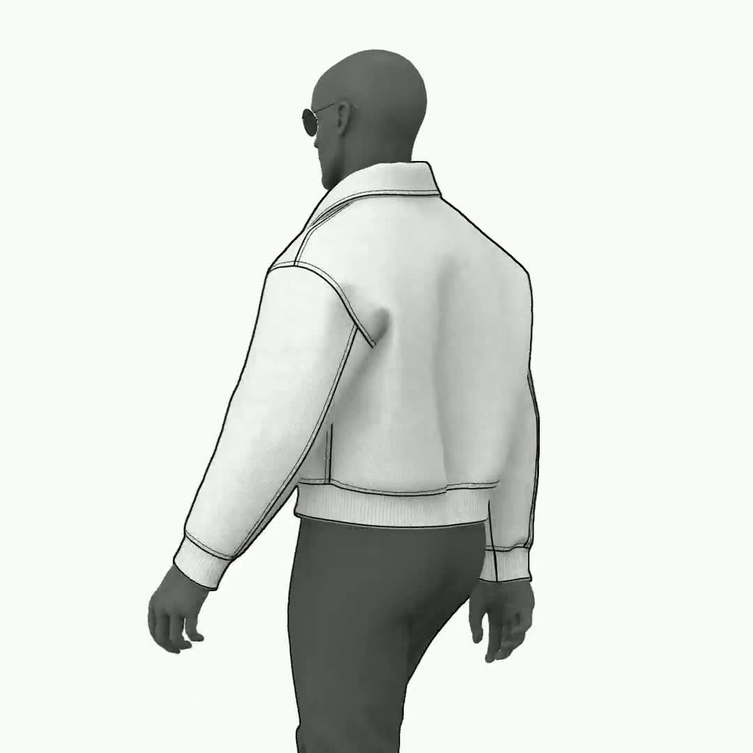 Size M - Flight Jacket for Men Aviator Jacket With Front