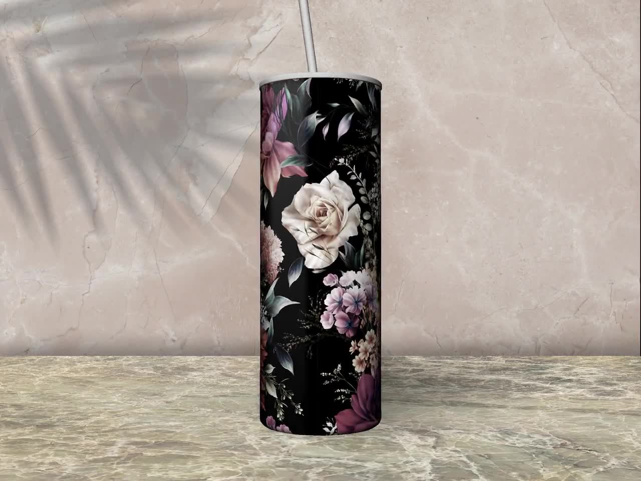 Retro Floral Mama Seamless 20oz Sublimation Tumbler, Mothers Day