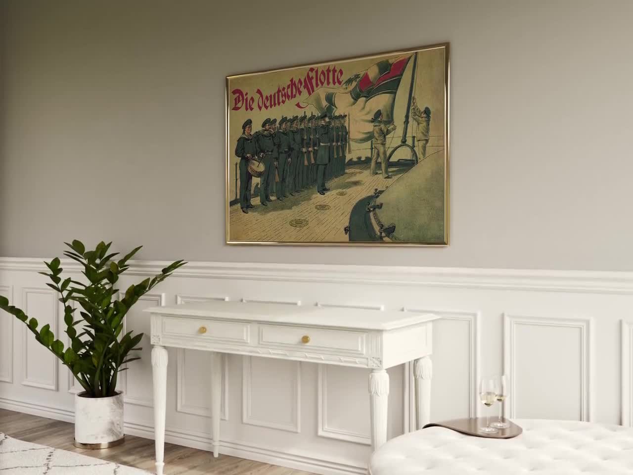 ドイツ帝国海軍第一次世界大戦プロパガンダポスター：愛国心戦争アート