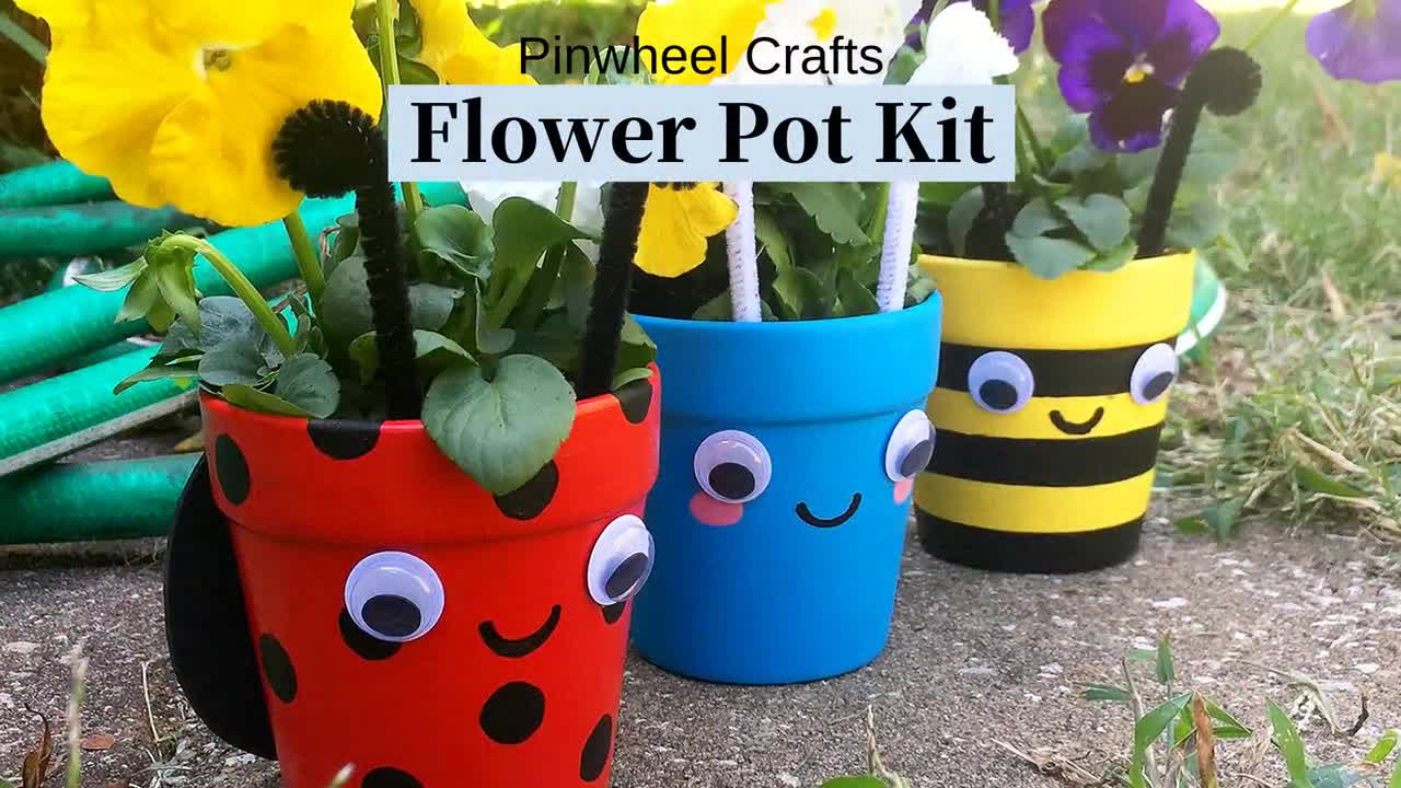 Paint Your Own Flower Pot Kit DIY Ceramic Garden Set for Kids 5 Minute  Crafts Great Christmas Gift and Stocking Stuffer -  Norway