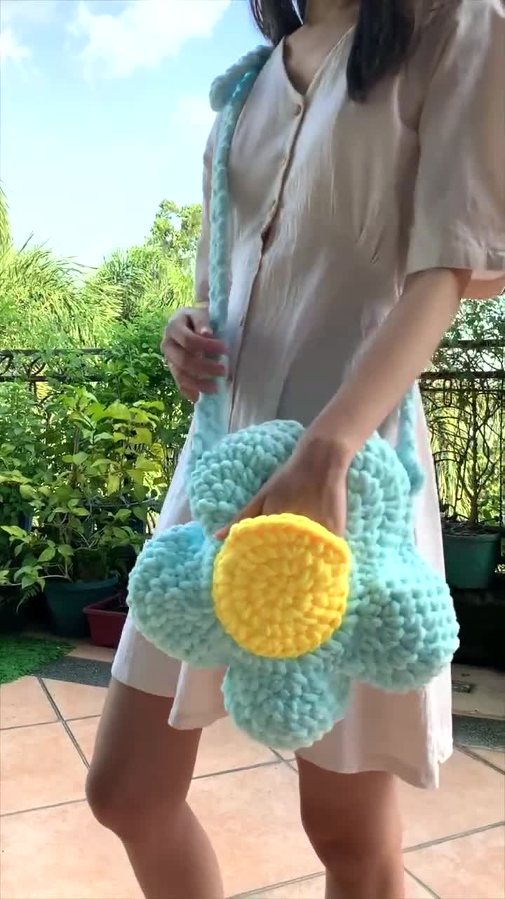 Pattern Only Cute, Fluffy, and Chunky Adjustable Crochet Flower