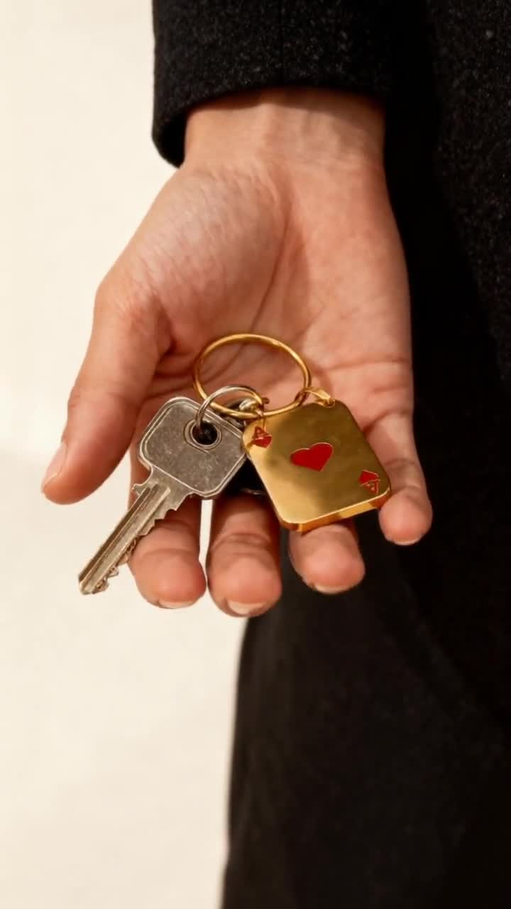 Metalen Sleutelhanger Huisje Gravering - Presents for you