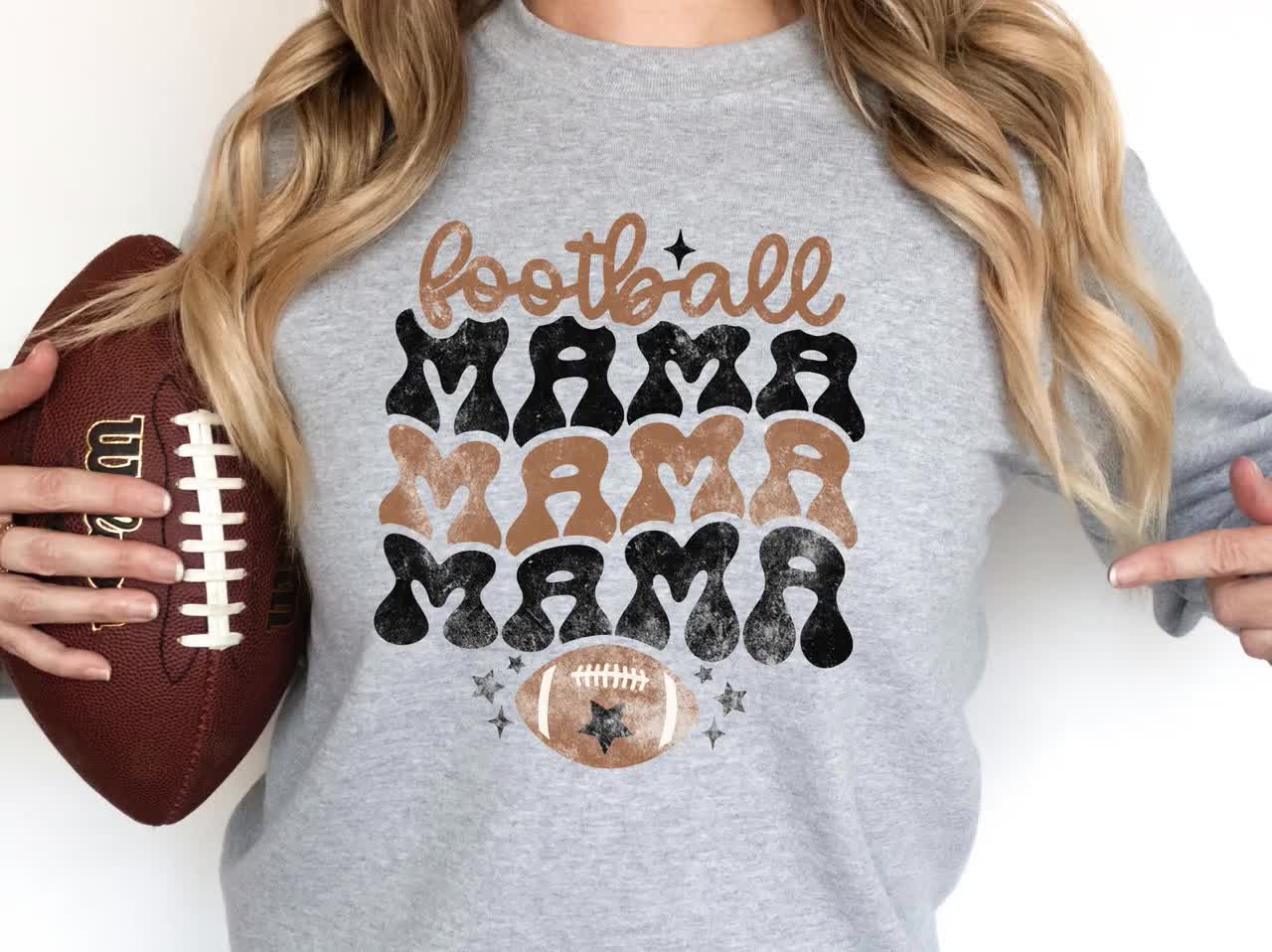 Football Mom Shirt Mom Football Sweatshirt Football Mama 