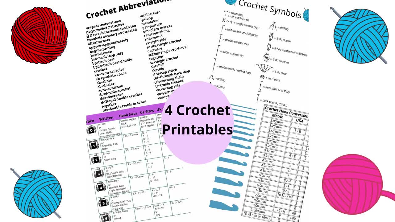 How to read a crochet pattern and crochet chart – Crochet Society