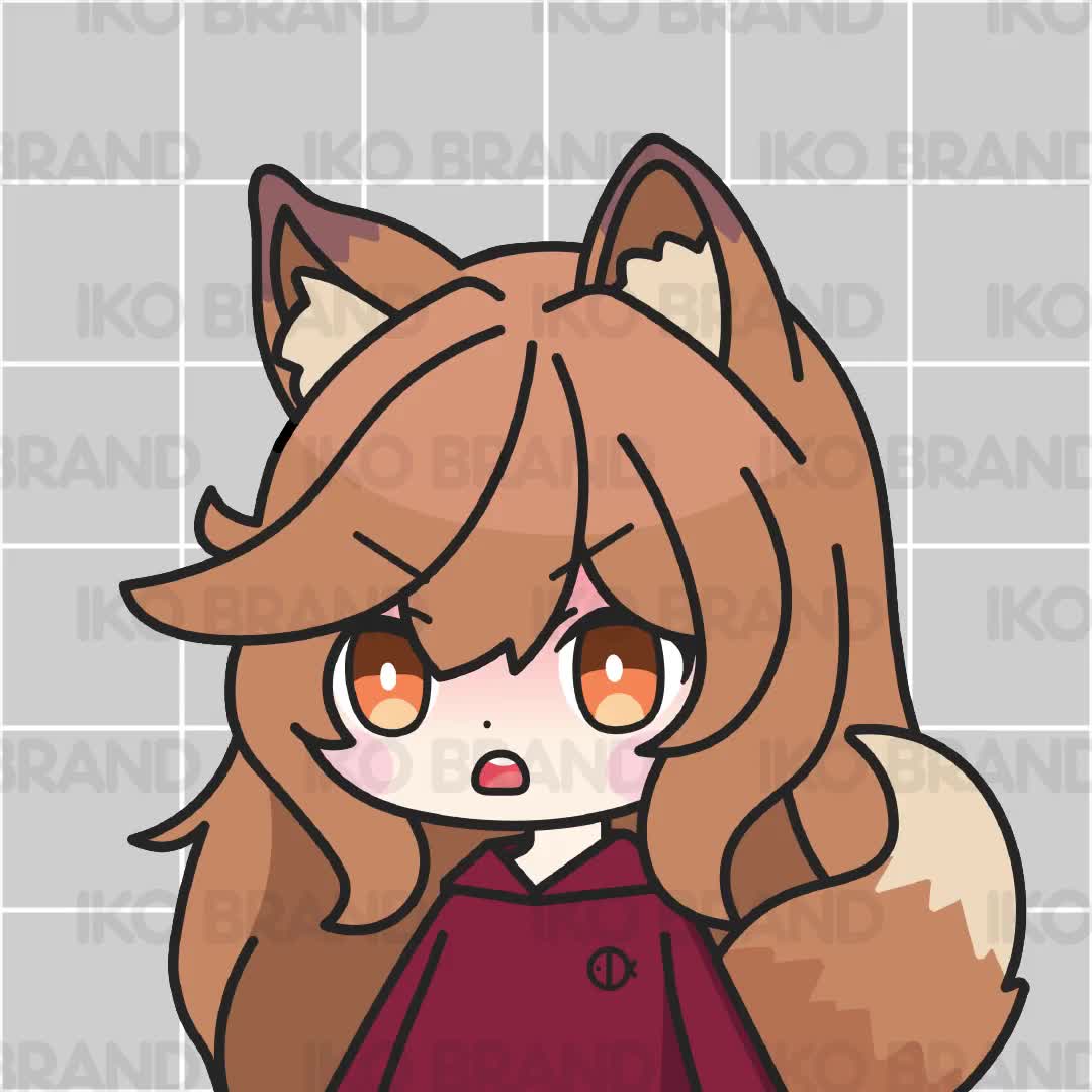 PNGTuber - Fox Girl | Gamer | Chibi | Cute | Kawaii | Twitch | YouTube |  Vtuber | Streaming | Ready to Use and Download for OBS Streamlabs