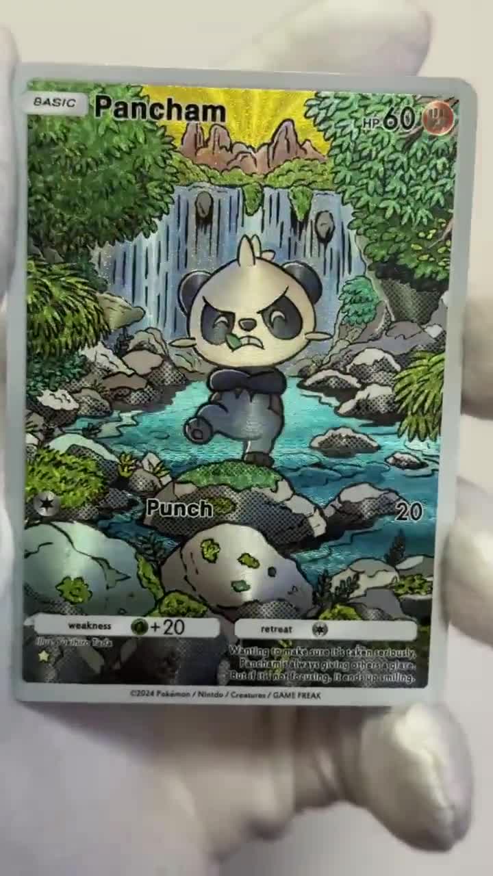 Cartas de bolsillo personalizadas TCG n.° 29 [ENG] Pancham - Brillo texturizado video poster