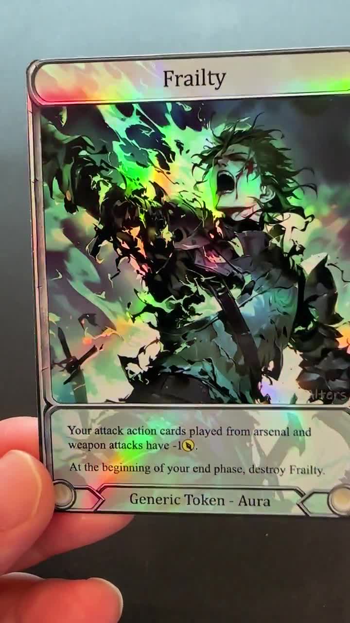 Frailty - Token Alter - Flesh and Blood TCG - Etsy