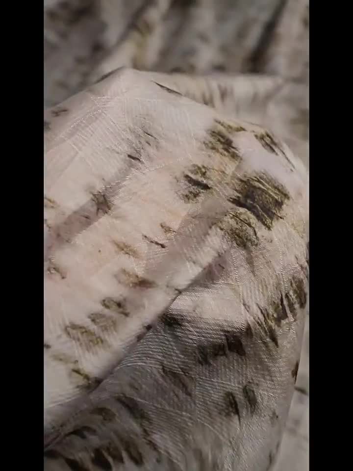 Tencel teñido con té de frijoles negros, tela Shibori de colección video poster