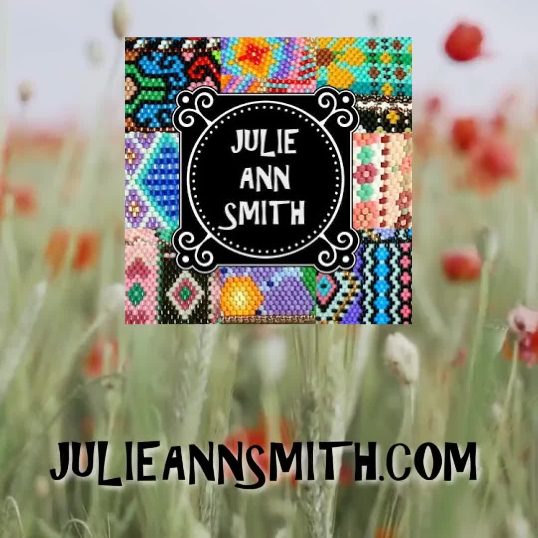 Julie Ann Smith Designs FREE TO FLY Odd Count Peyote Bracelet Pattern