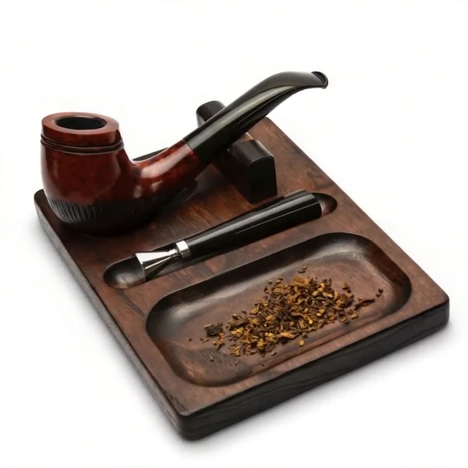 喫煙パイプ用のタンパースロットとディスプレイホルダーを備えたタバコ