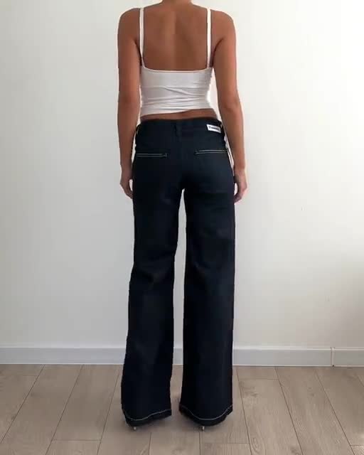Vintage Indigo Diesel Flare Low Rise Bootcut Denim Jeans / Flared