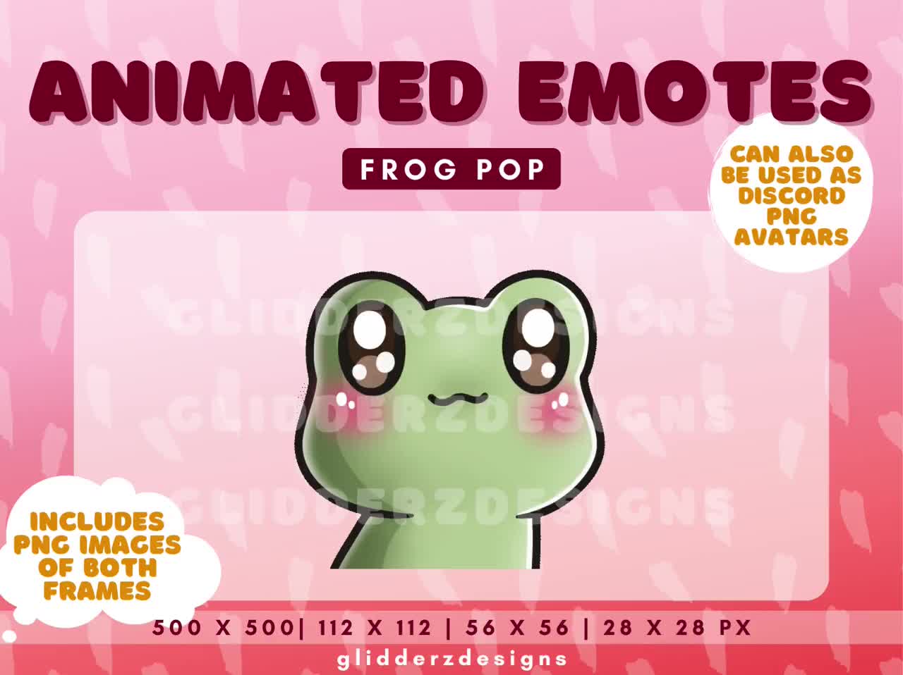 Green Frog Pop Animated Emote Pop Twitch Emote Pop Cat Emote Frog Discord  Avatar Green Frog Twitch Emote Animated - Etsy