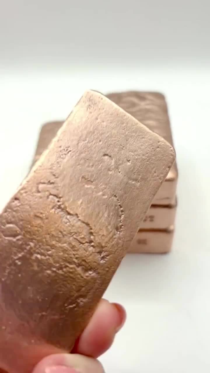 Hand Poured .999 Fine Copper Ingot Bar – 1 Pound+ Pure Copper - Etsy
