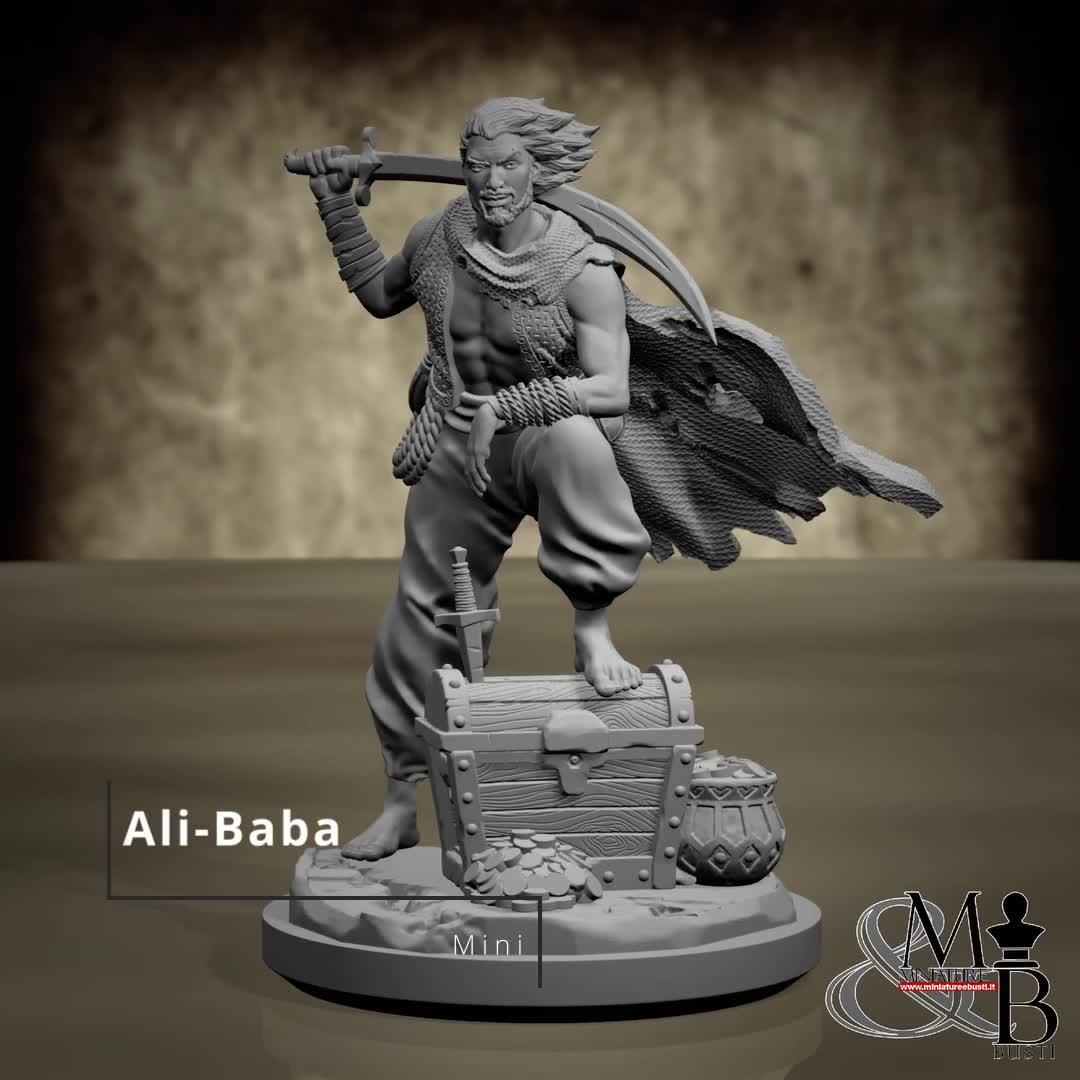 Ali-Baba, Arabian Night, Resin miniature to assemble and color