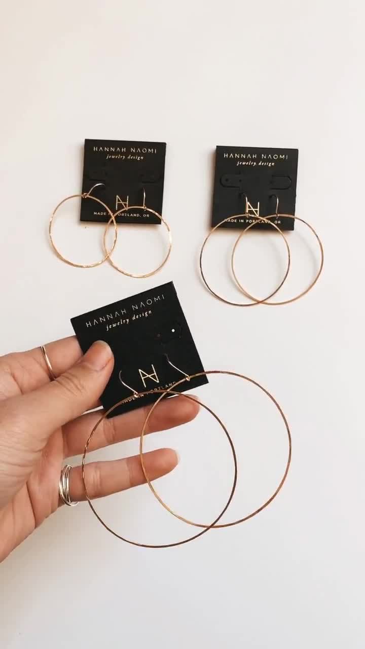 Full circle hot sale hoop earrings