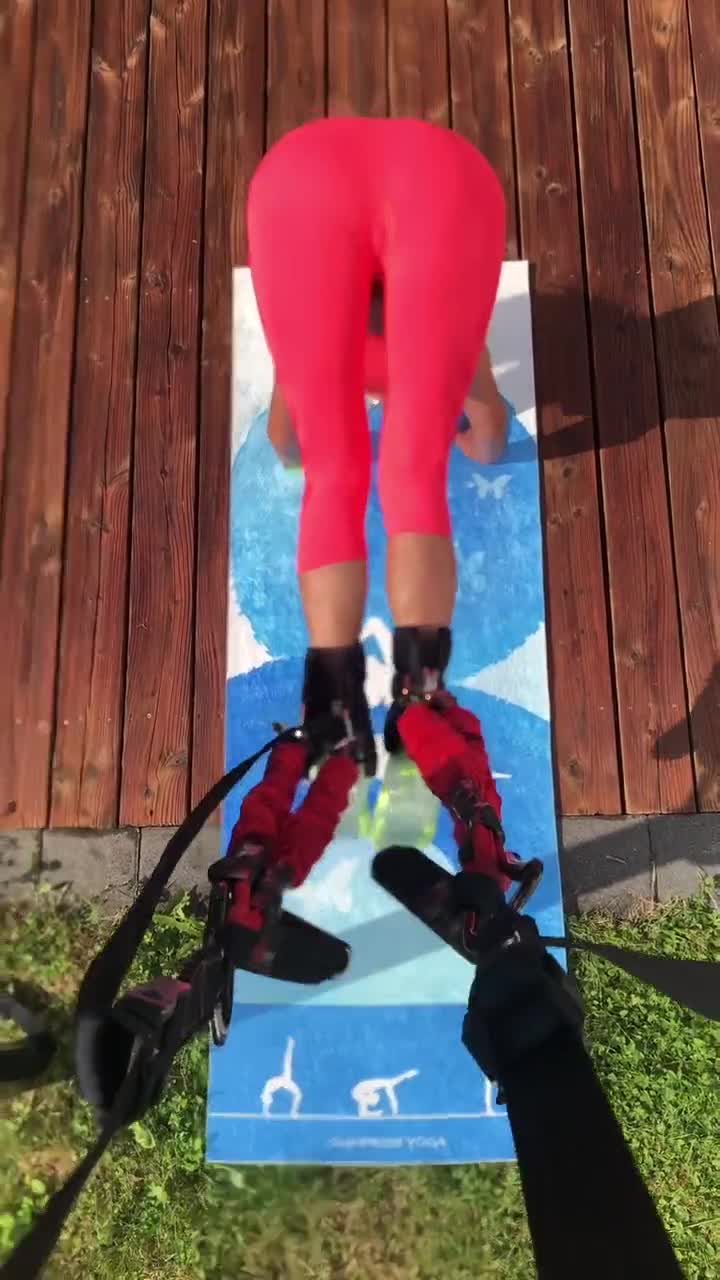 Sale. Limited edition, the last 4. Sunpriseyoga "Butterfly" design mat, exercise mat, meditation, fitness set video poster