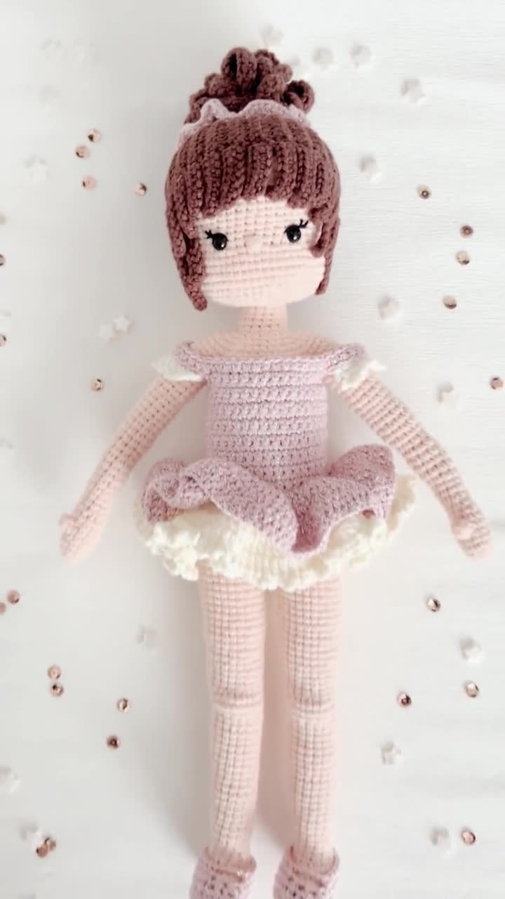 crochet ballerina dress 14 Inch Ballerina Doll with Ballet Dress Crochet Pattern