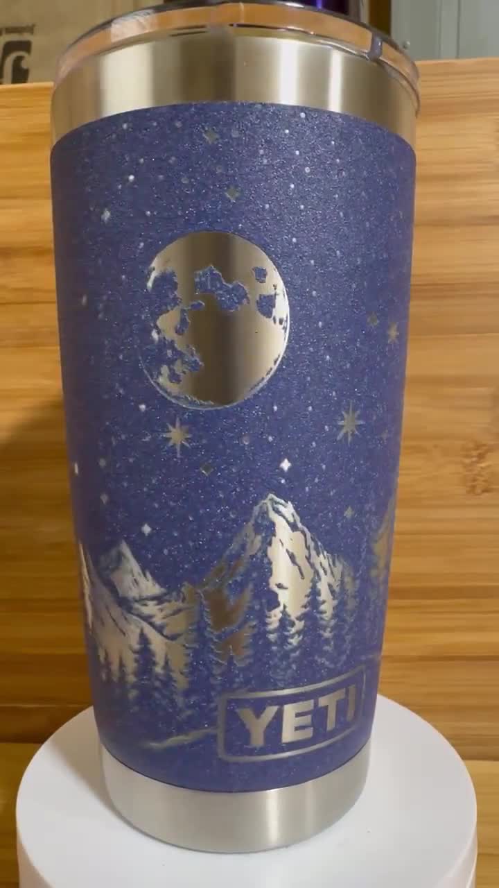 MOON and MOUNTAINS YETI 20 Ounce Rambler 100% Authentic Moondust