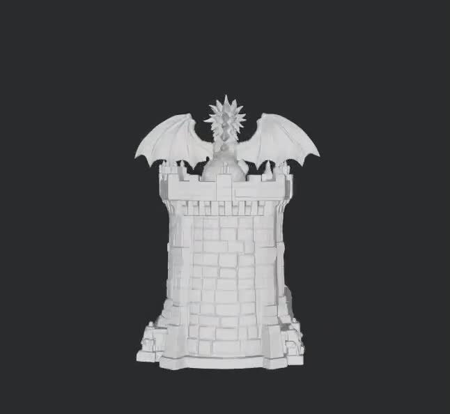 Dragon Gothic Castle Dice Tower STL | DND RPG 3D Print Gaming (Digital Download) video poster