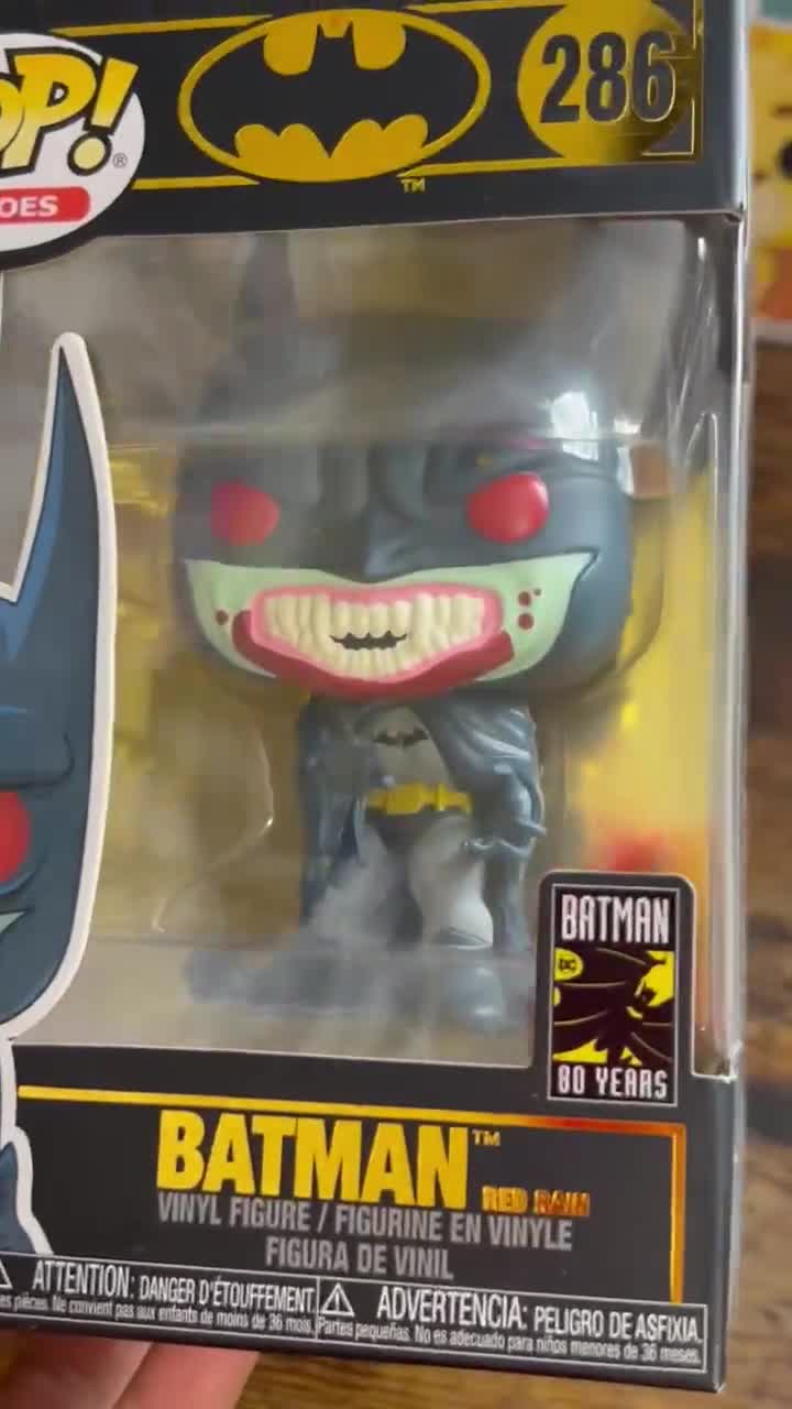Funko POP! Heroes Batman Red Rain 286 Batman DC Comics 80 Years - Etsy
