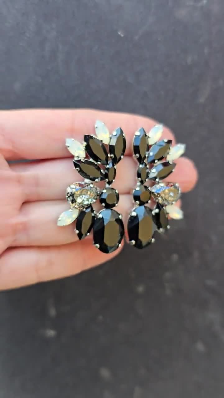 silver earrings for black dress Glam Up Your Little Black Dress with Silver Earrings for Valentine's D GIVA