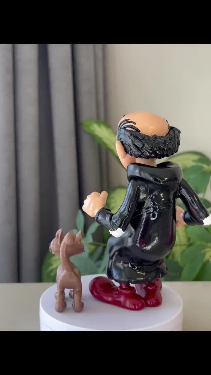 Handmade Smurfs Diorama: Gargamel & Azrael 3D Printed | Gargamel