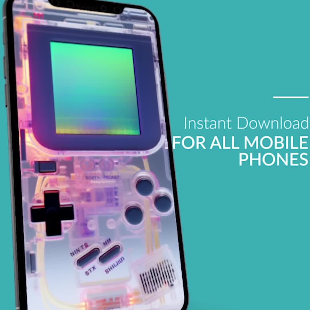 Realistic 3D Colorful Gameboy Phone Wallpaper, Retro Gaming Phone  Background, Mobile Digital Download, - Etsy