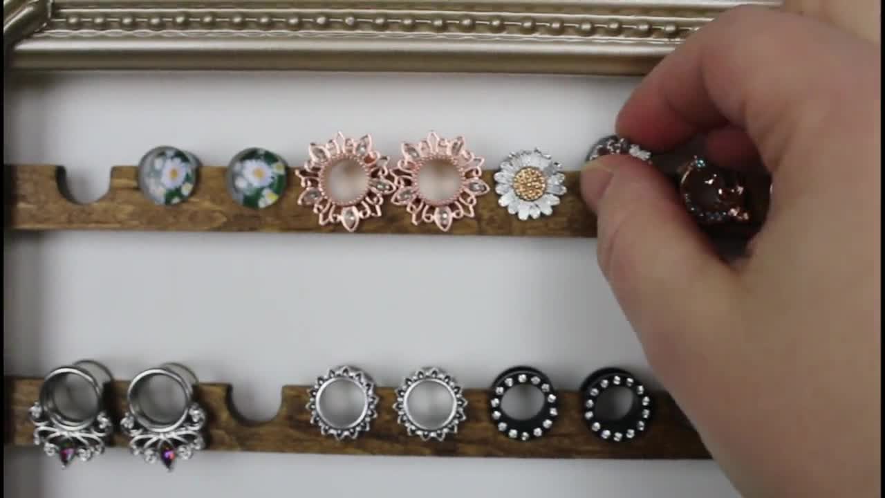 Jewelry Rack Wood Trim Bangle Holder Necklace Display Joyeros Organizador  Mujer 