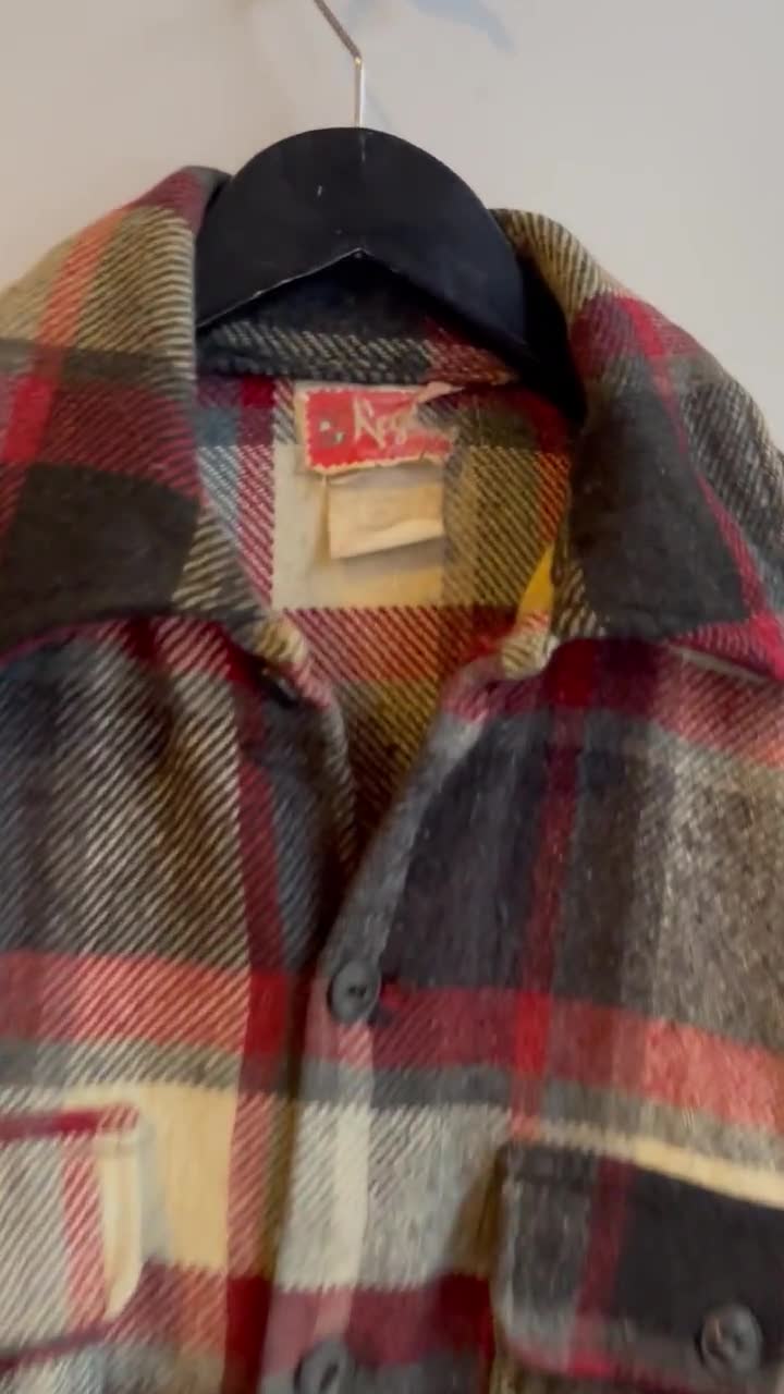 REGENT / Vintage Plaid Workshirt / Vintage Overshirt / Made in