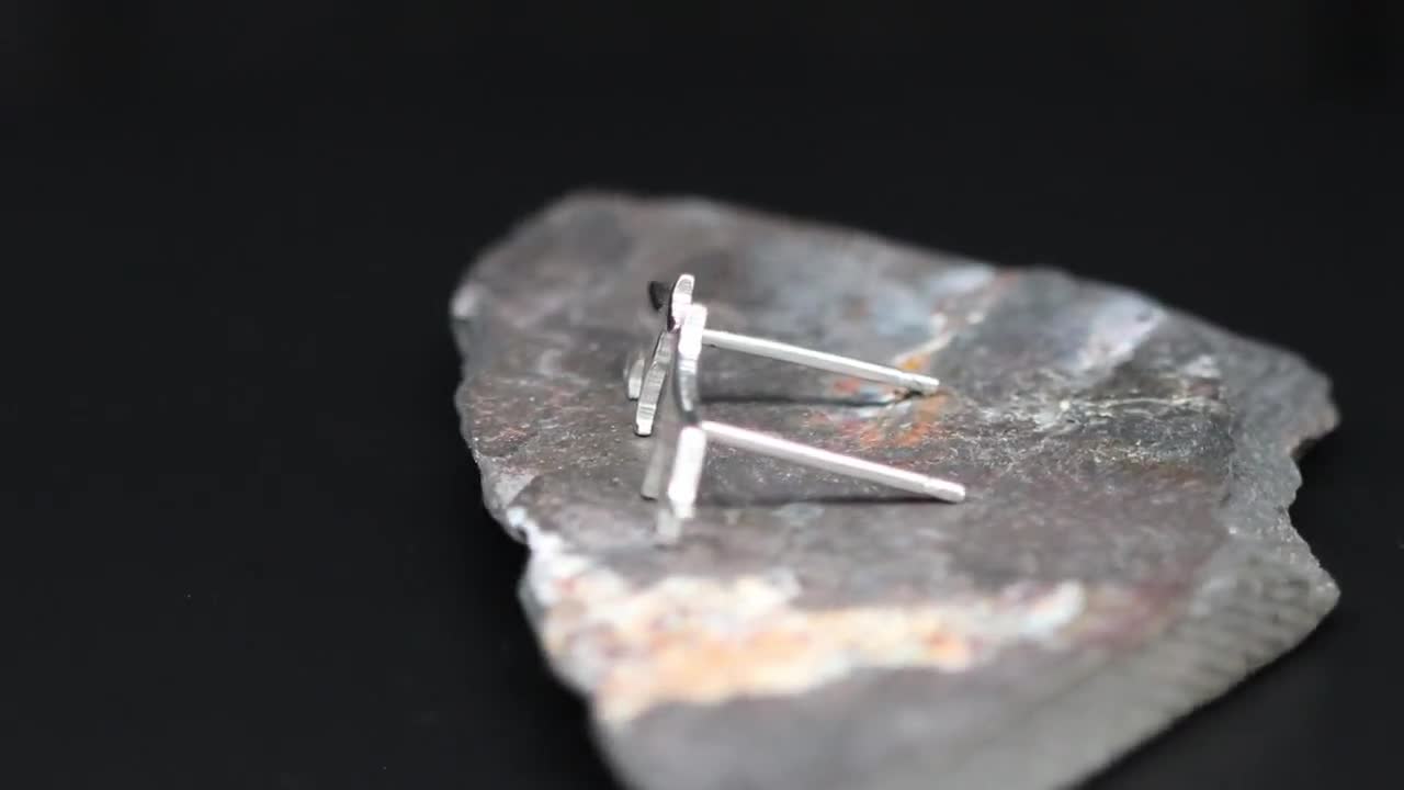 Orecchini a forma di pastore tedesco, in argento sterling