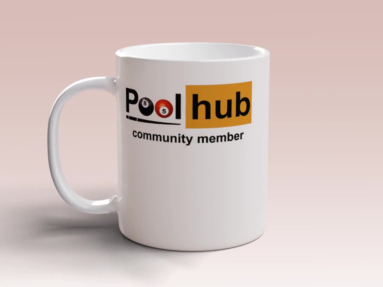 Funny Pool Player Coffee Mug - 'I Beat People With A Stick For Fun' Quote, 11oz Ceramic - View #3
