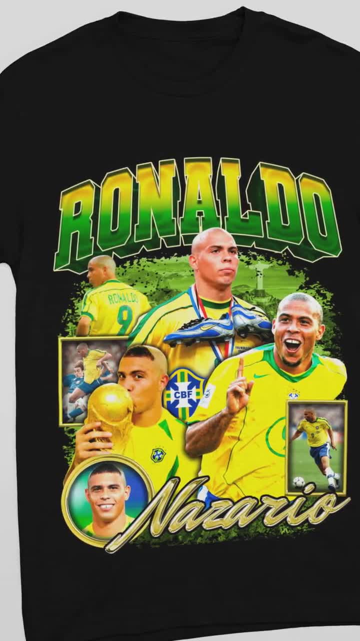 Ronaldo Nazario Vintage Retro Y2K Unisex T-shirt | Ronaldo