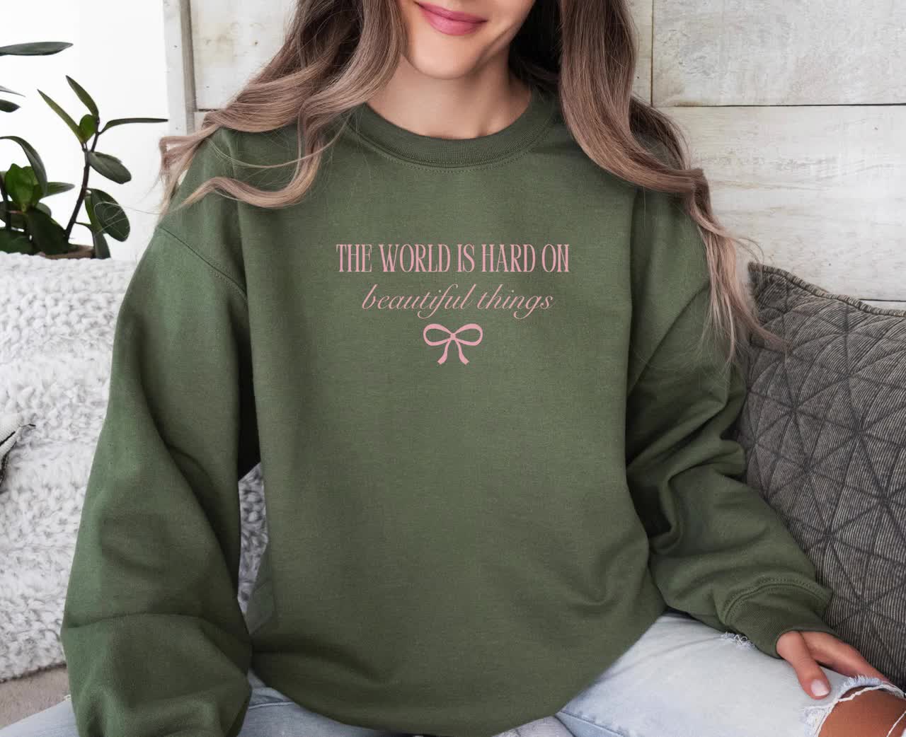 The World Is Hard On Beautiful Things Cloud 9 Emo Cowgirl Crewneck Sweatshirt Country Concert Outfit video poster