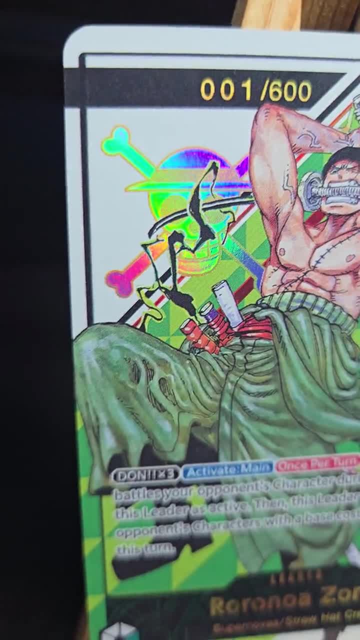 TEXTURED PROXY Roronoa Zoro OP012-020 English Promo Serial Number
