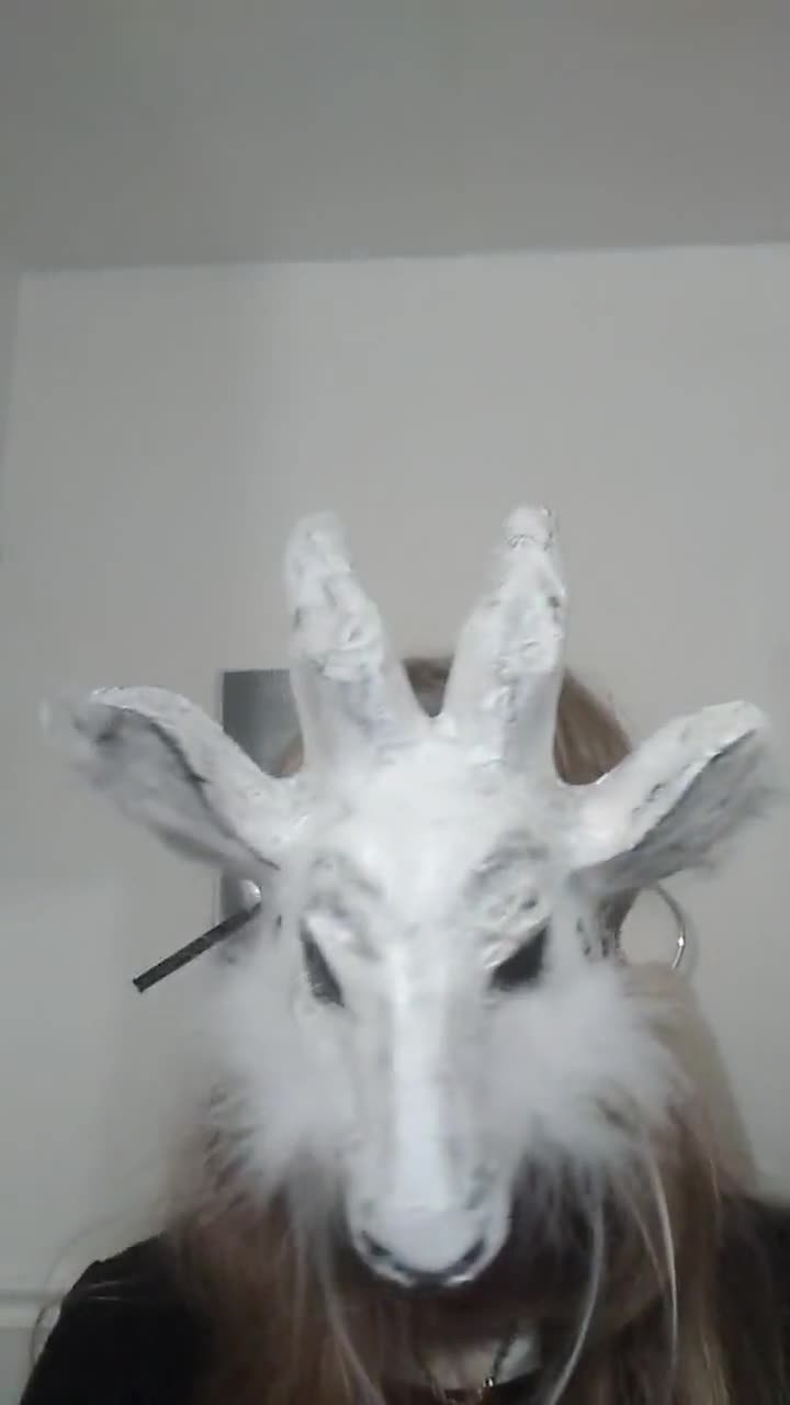 paper mache goat mask