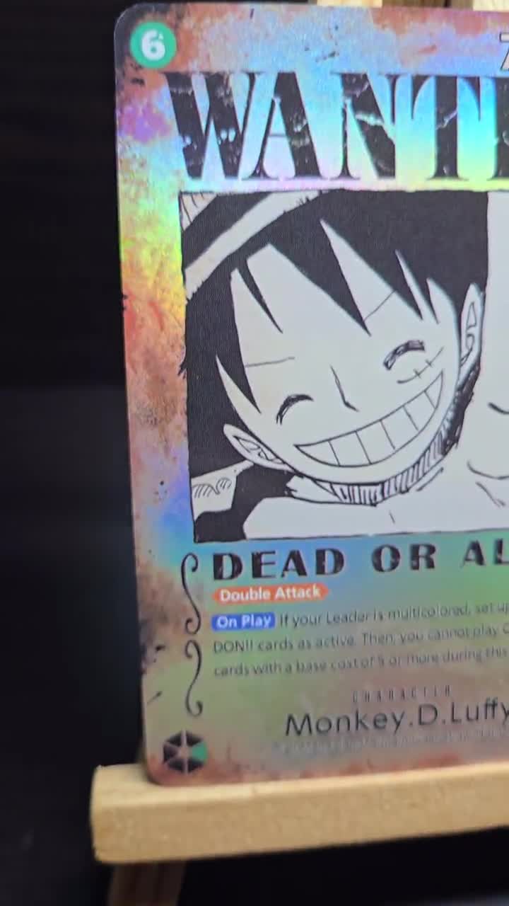 TEXTURED PROXY Monkey D Luffy Wanted Poster - One Piece Tcg OP 13