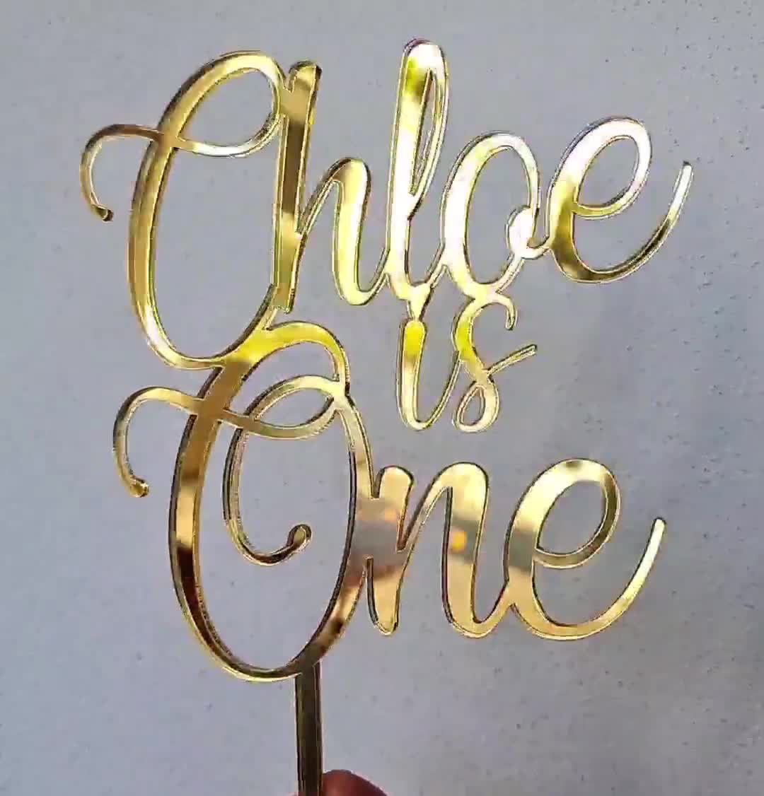 64 Pezzi Decorazioni Per Torte Alfanumeriche A Specchio – Lettere E Numeri In Acrilico Oro Per Torte Fai-da-te, Matrimoni E Compleanni