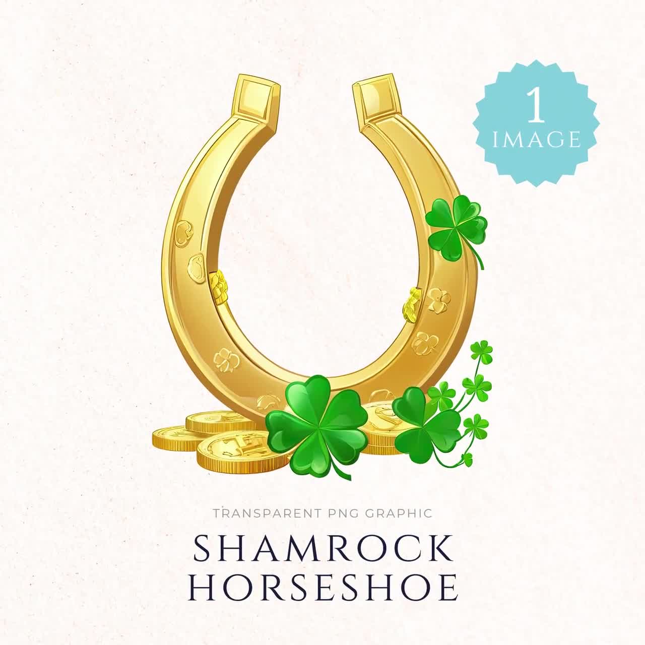 Gold Horseshoe Clip Art St Patrick's Day Gold Horseshoe Clipart