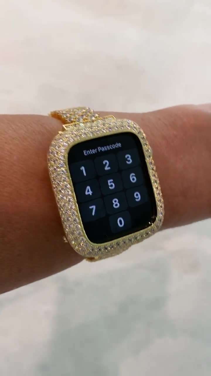 Custom 24K Gold Plated 41MM Apple Watch SERIES 8 Louis Vuitton