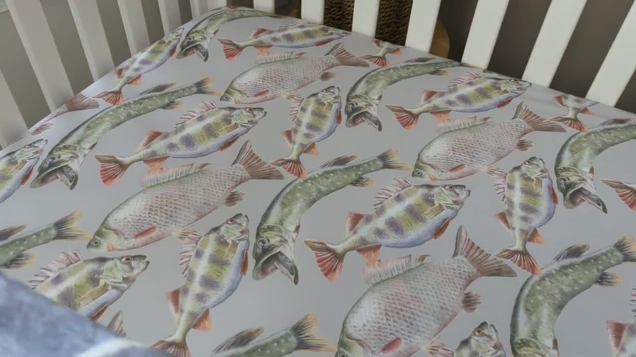Gone Fishing Crib Bedding Set, Fishing Nursery Decor for Baby Boy Nursery,  Boy Shower Gift, Personalize Crib Sheet, Outdoors, Nursery Pillow -   México
