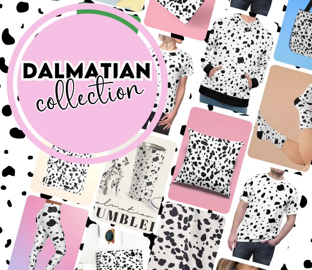 CLEARSTONE Dalmatian shirt Dalmatian shirt cosplay unisex white