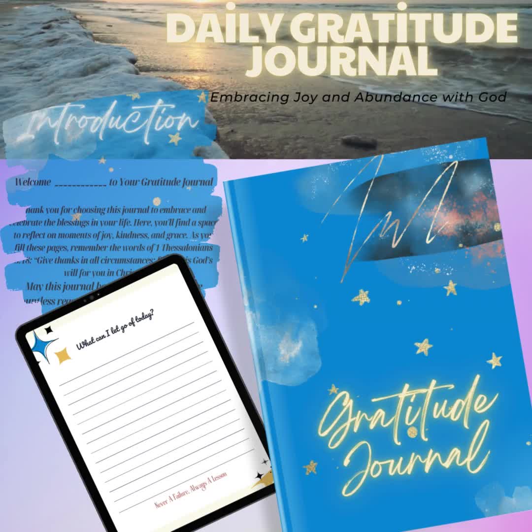 Daily Gratitude Journal: Embracing Joy and Abundance with God video poster