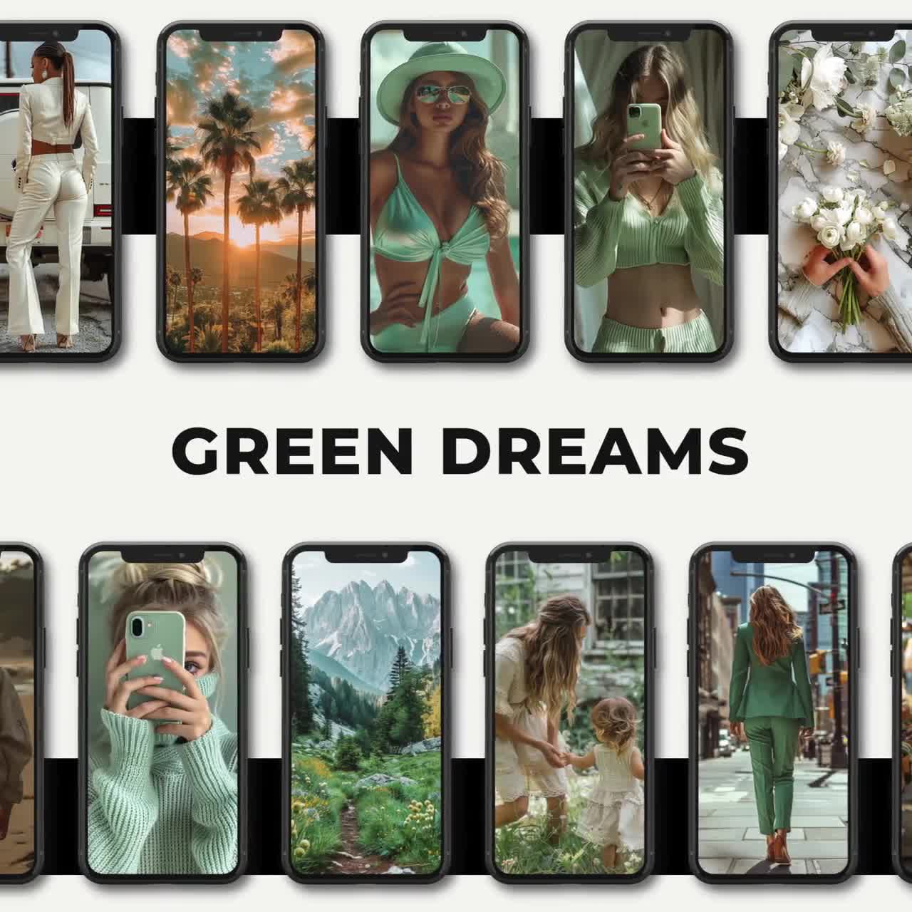 160+ Green Dreams Stock Image Collection | Canva (MRR+PLR) | Instant Download video poster