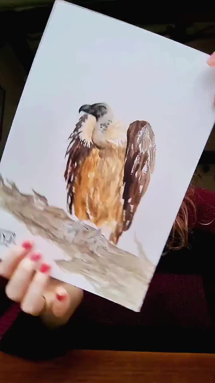 SHIRT ‘Birds are real’ Hand-painted watercolour - Art print [Unisex, Bird, Funny, Inappropriate, Conspiracy Theory, Edgy, Meme] video poster