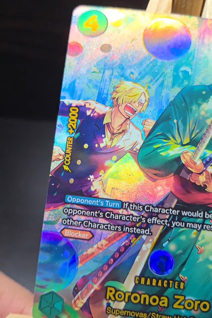 TEXTURED PROXY Roronoa Zoro SP Prb 2 English One Piece Tcg - Etsy